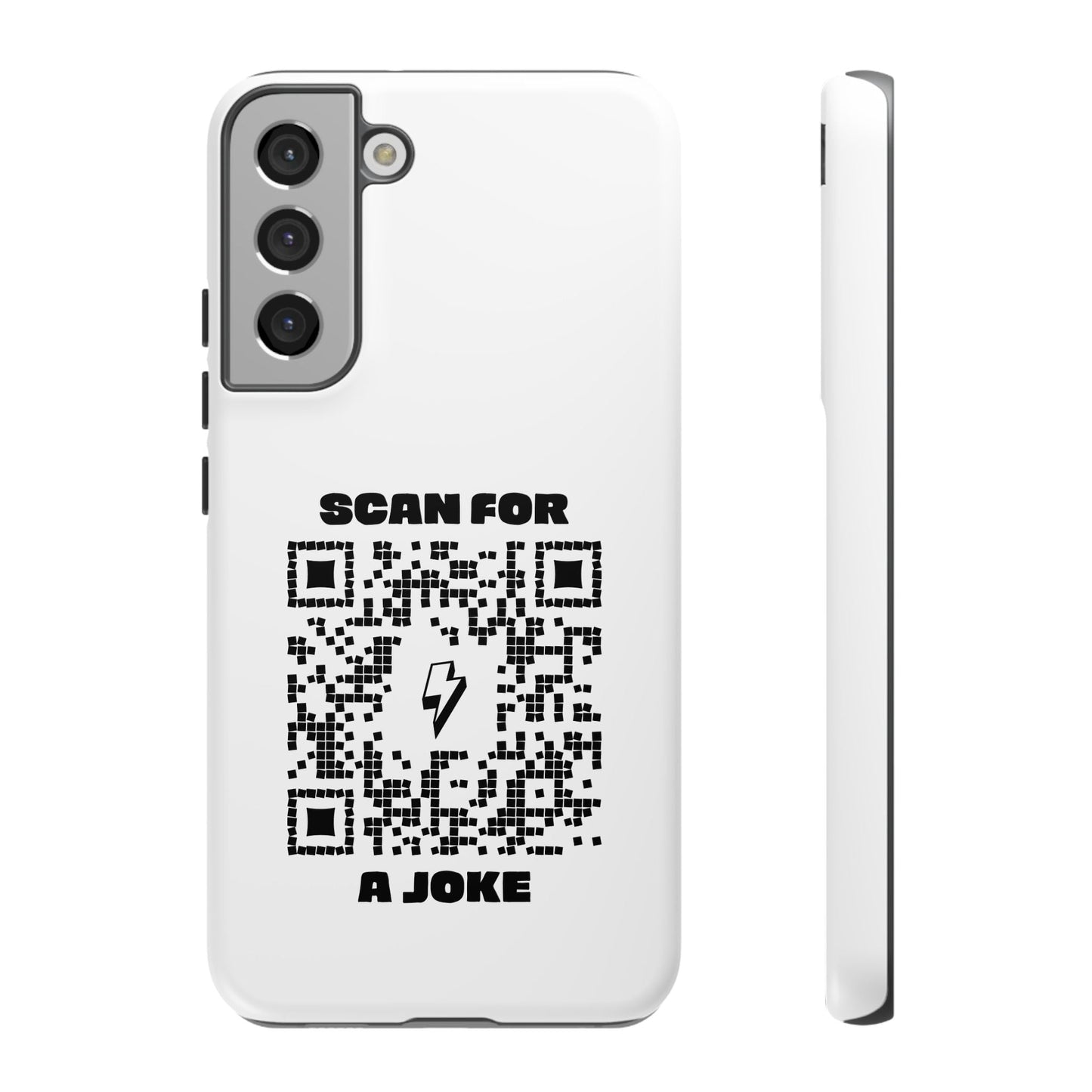 Fun – Tough Case – White – Scan for a Joke - QR NATION