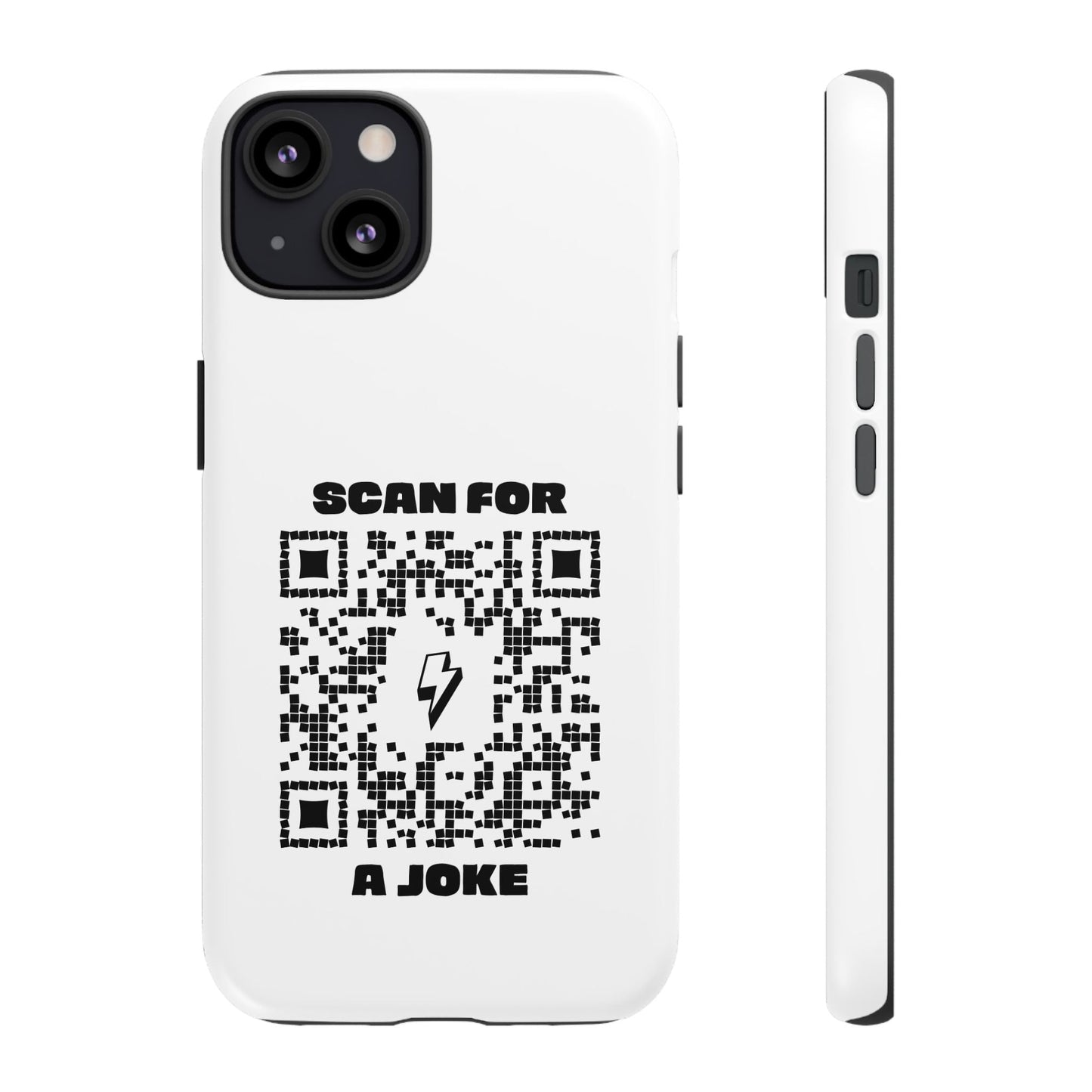 Fun – Tough Case – White – Scan for a Joke - QR NATION