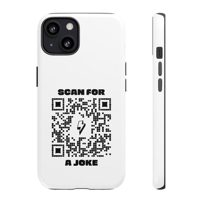 Fun – Tough Case – White – Scan for a Joke - QR NATION