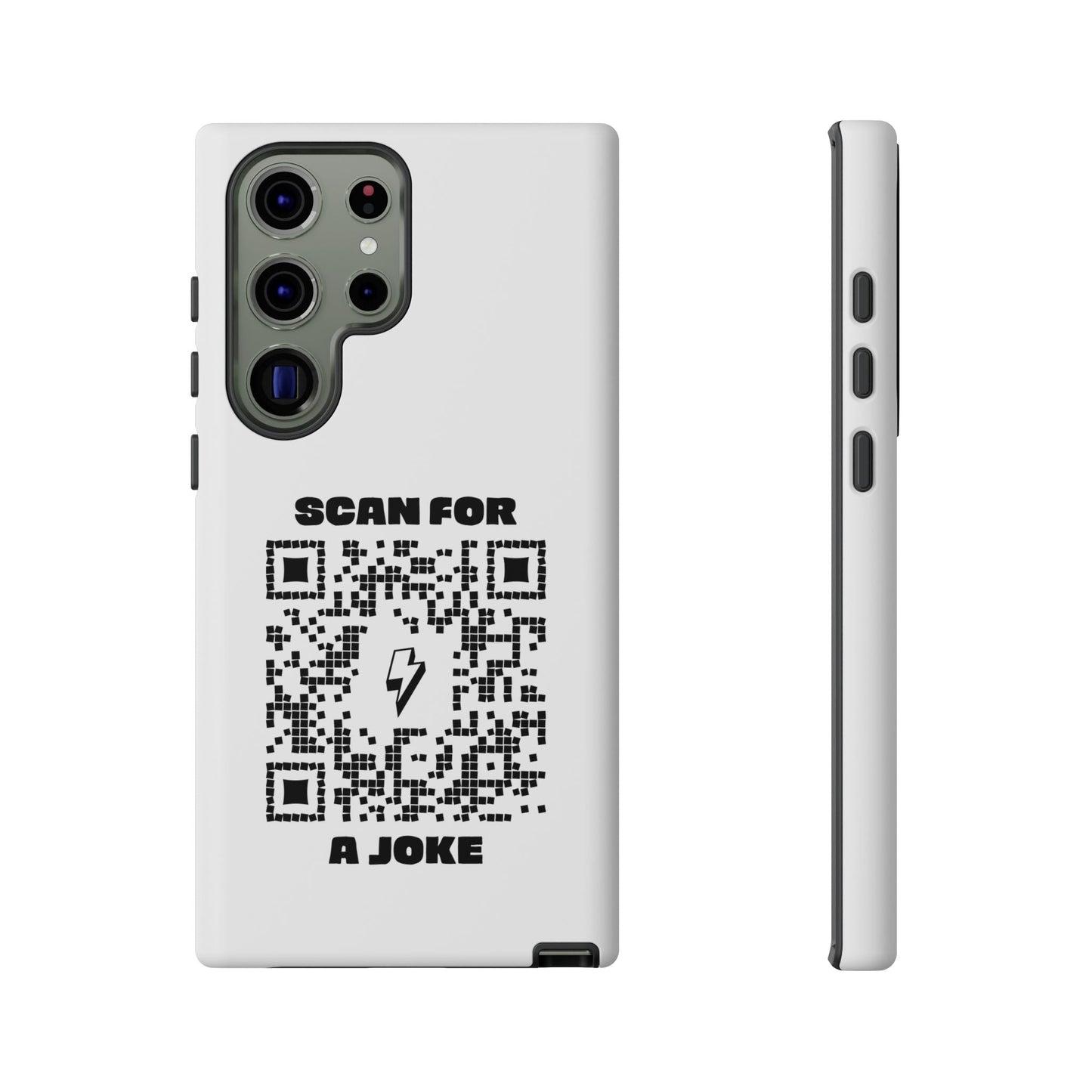 Fun – Tough Case – White – Scan for a Joke - QR NATION