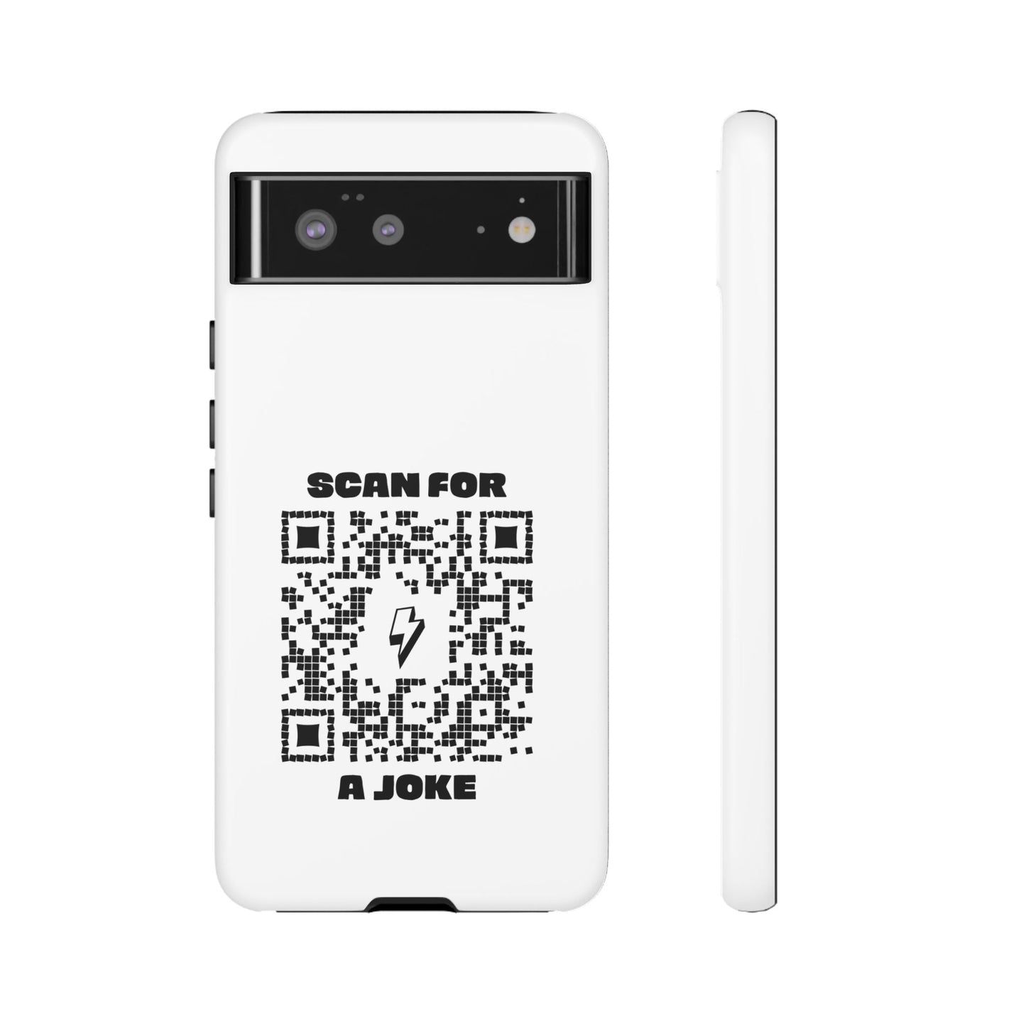 Fun – Tough Case – White – Scan for a Joke - QR NATION