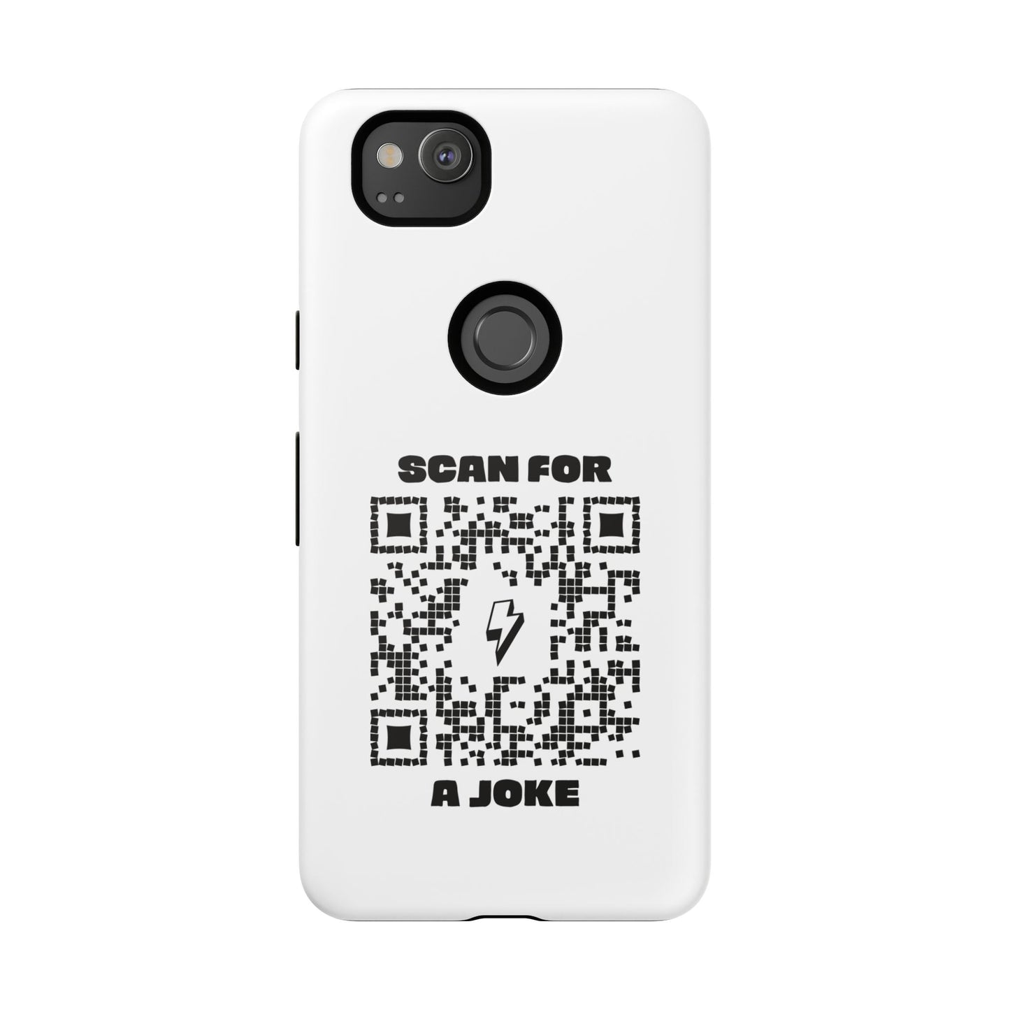 Fun – Tough Case – White – Scan for a Joke - QR NATION