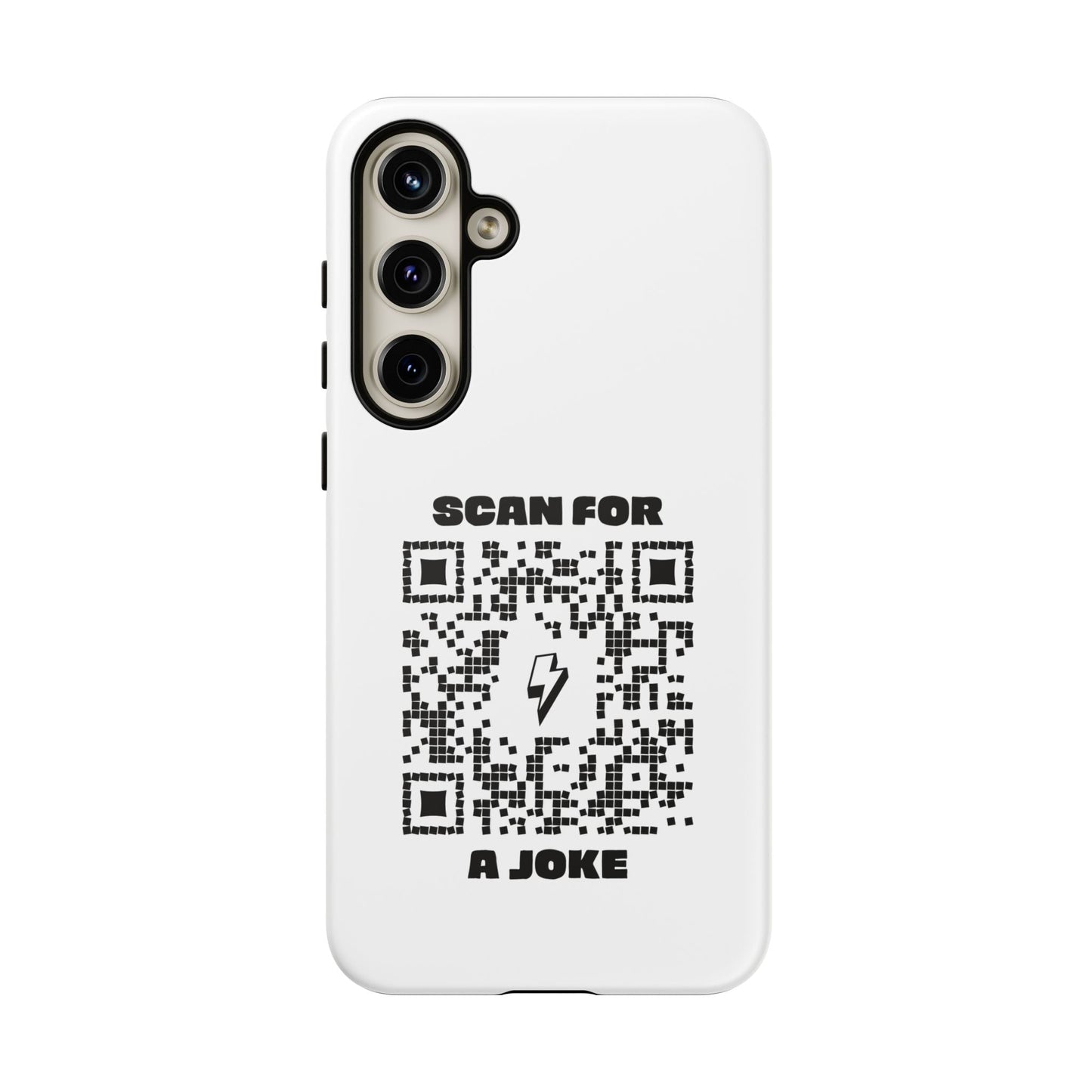 Fun – Tough Case – White – Scan for a Joke - QR NATION