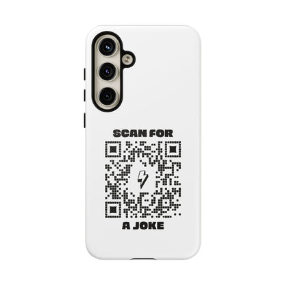 Fun – Tough Case – White – Scan for a Joke - QR NATION