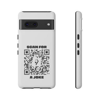 Fun – Tough Case – White – Scan for a Joke - QR NATION