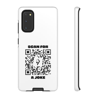 Fun – Tough Case – White – Scan for a Joke - QR NATION