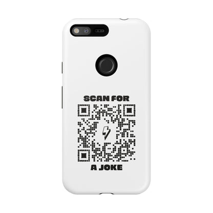 Fun – Tough Case – White – Scan for a Joke - QR NATION