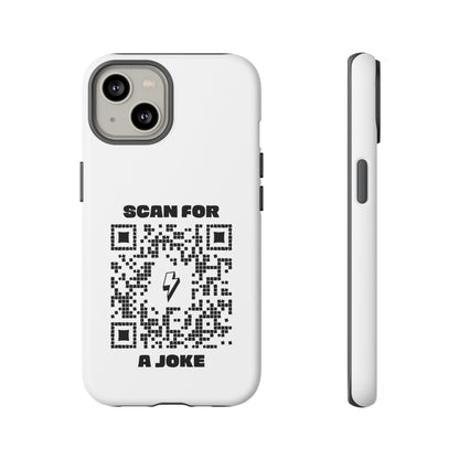 Fun – Tough Case – White – Scan for a Joke - QR NATION