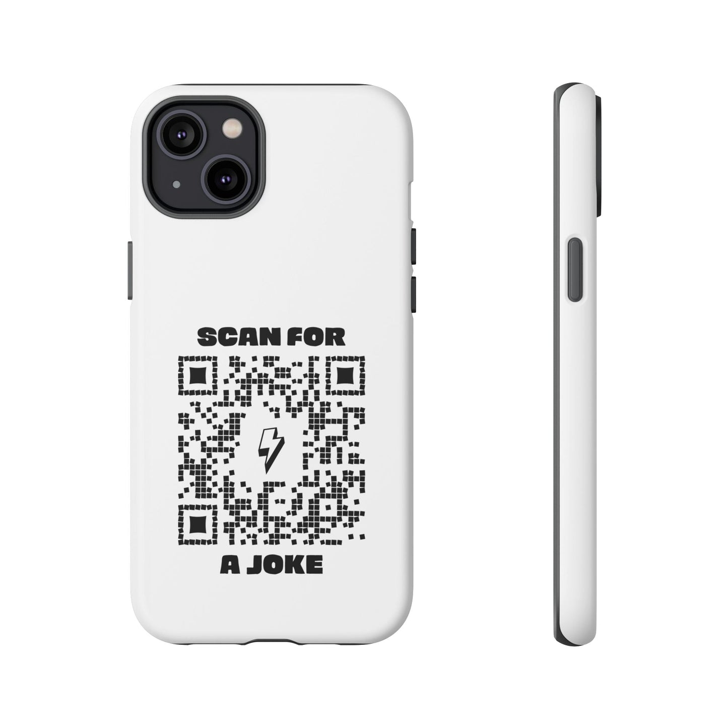Fun – Tough Case – White – Scan for a Joke - QR NATION
