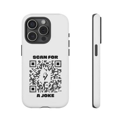 Fun – Tough Case – White – Scan for a Joke - QR NATION