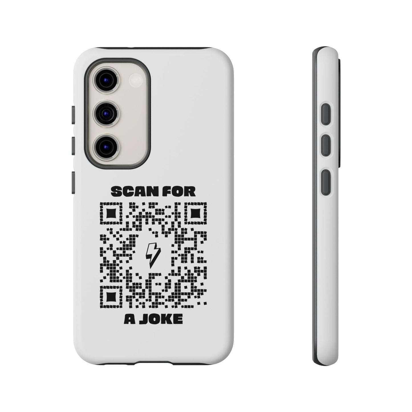 Fun – Tough Case – White – Scan for a Joke - QR NATION