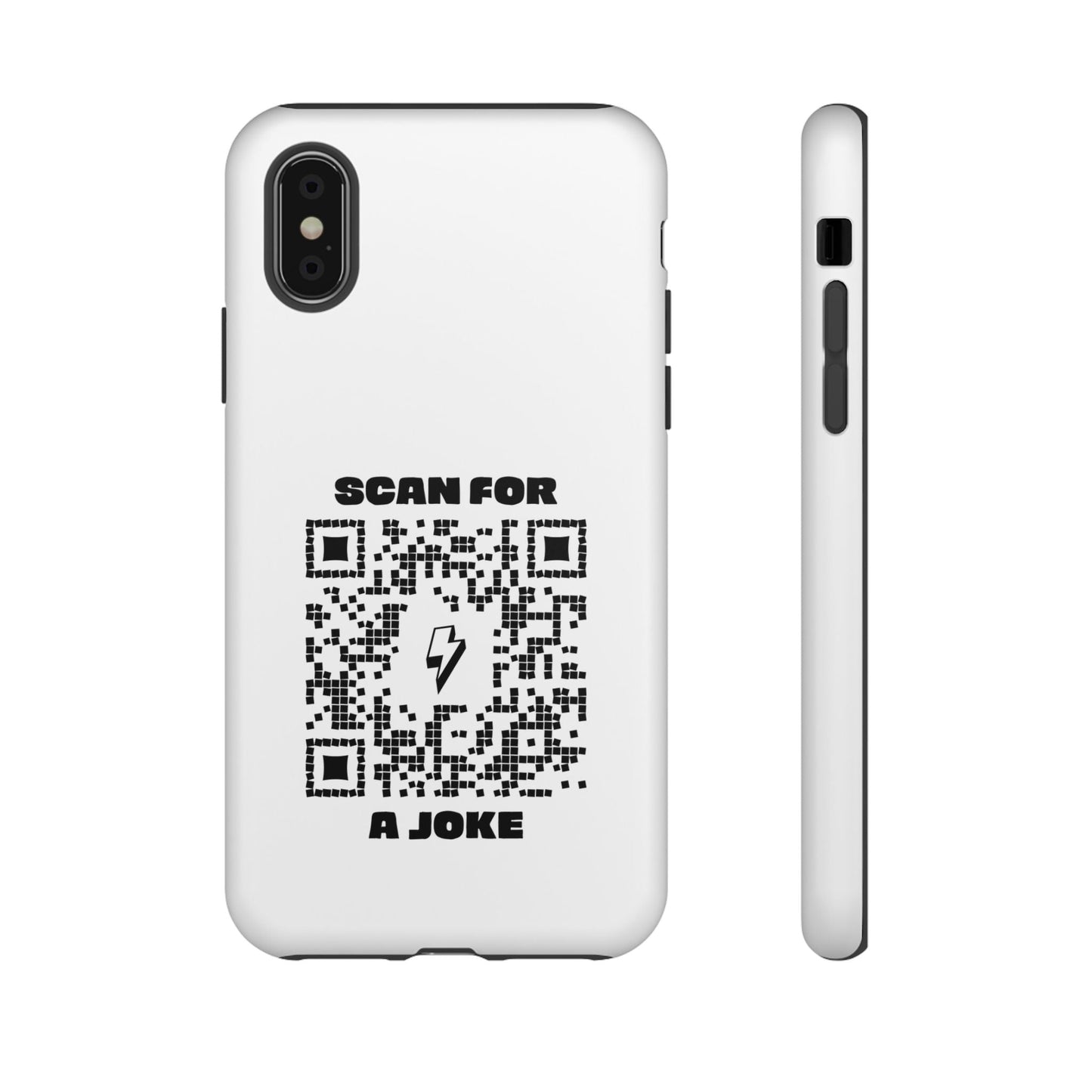 Fun – Tough Case – White – Scan for a Joke - QR NATION