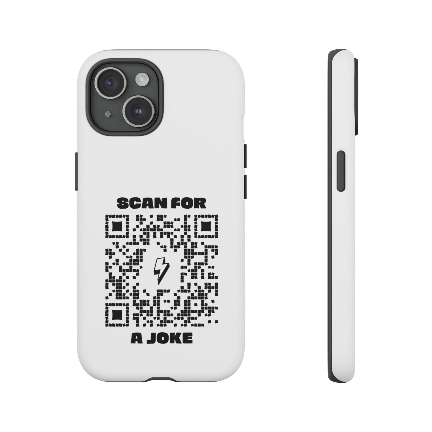 Fun – Tough Case – White – Scan for a Joke - QR NATION