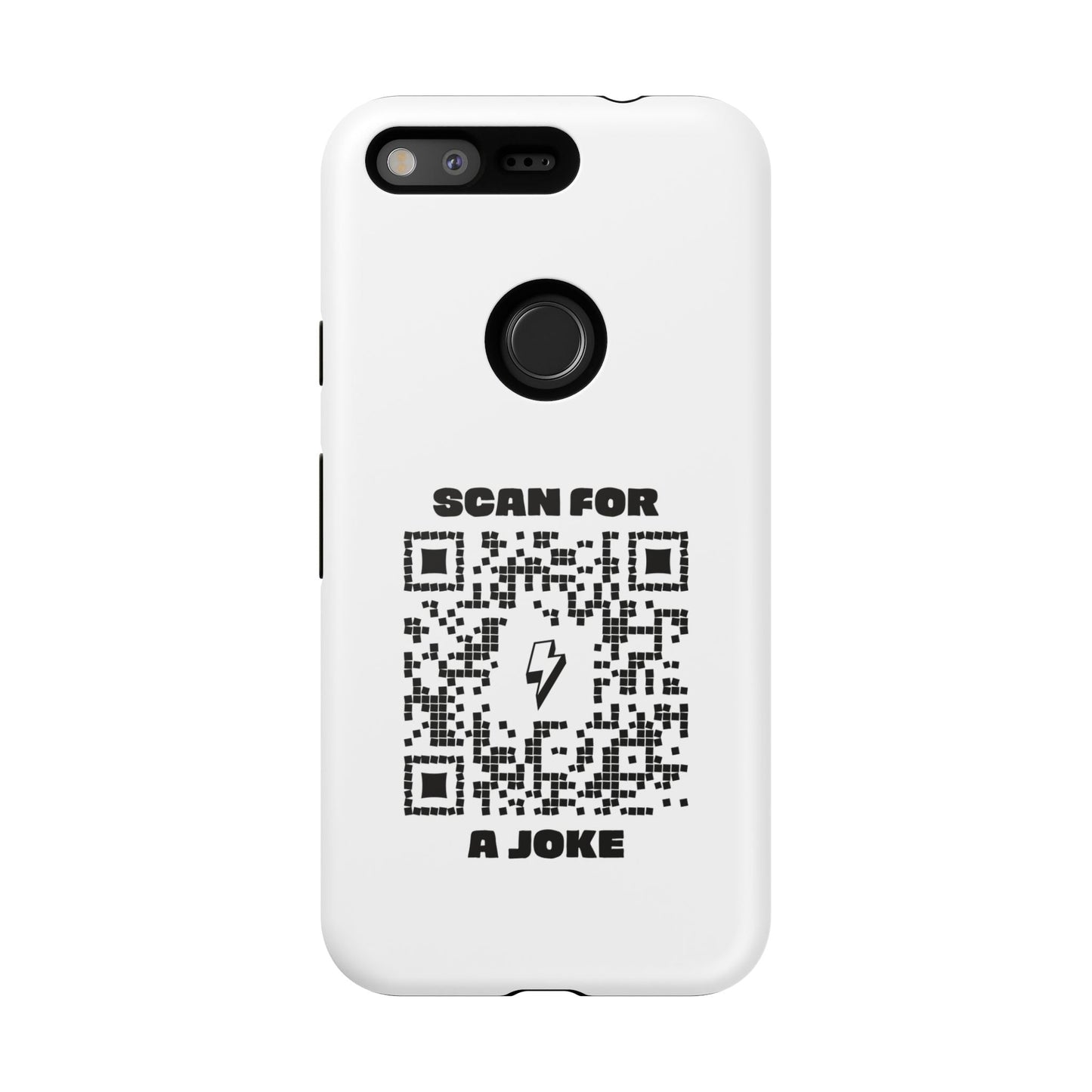 Fun – Tough Case – White – Scan for a Joke - QR NATION