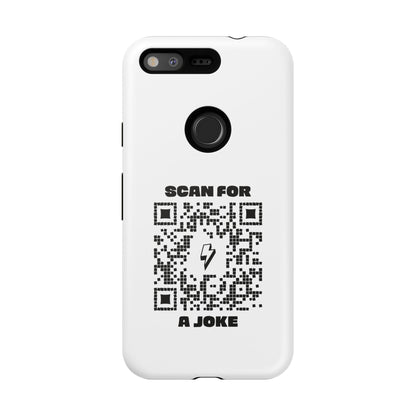 Fun – Tough Case – White – Scan for a Joke - QR NATION
