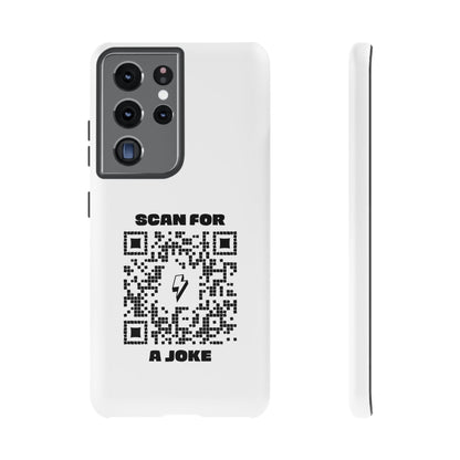 Fun – Tough Case – White – Scan for a Joke - QR NATION