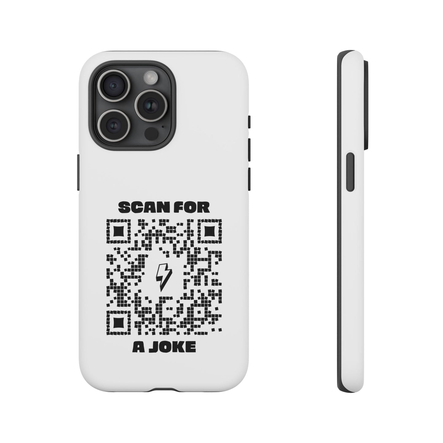 Fun – Tough Case – White – Scan for a Joke - QR NATION