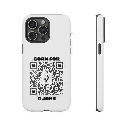 Fun – Tough Case – White – Scan for a Joke - QR NATION