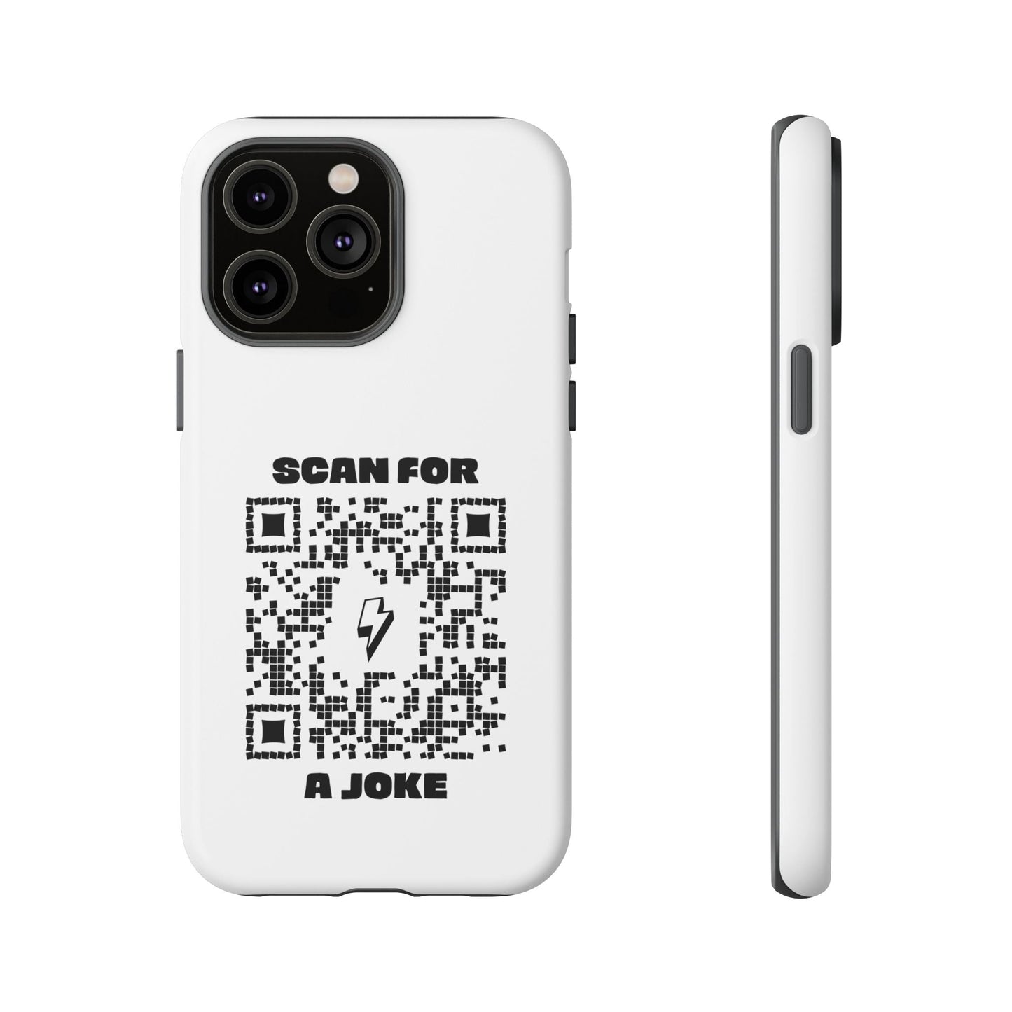 Fun – Tough Case – White – Scan for a Joke - QR NATION