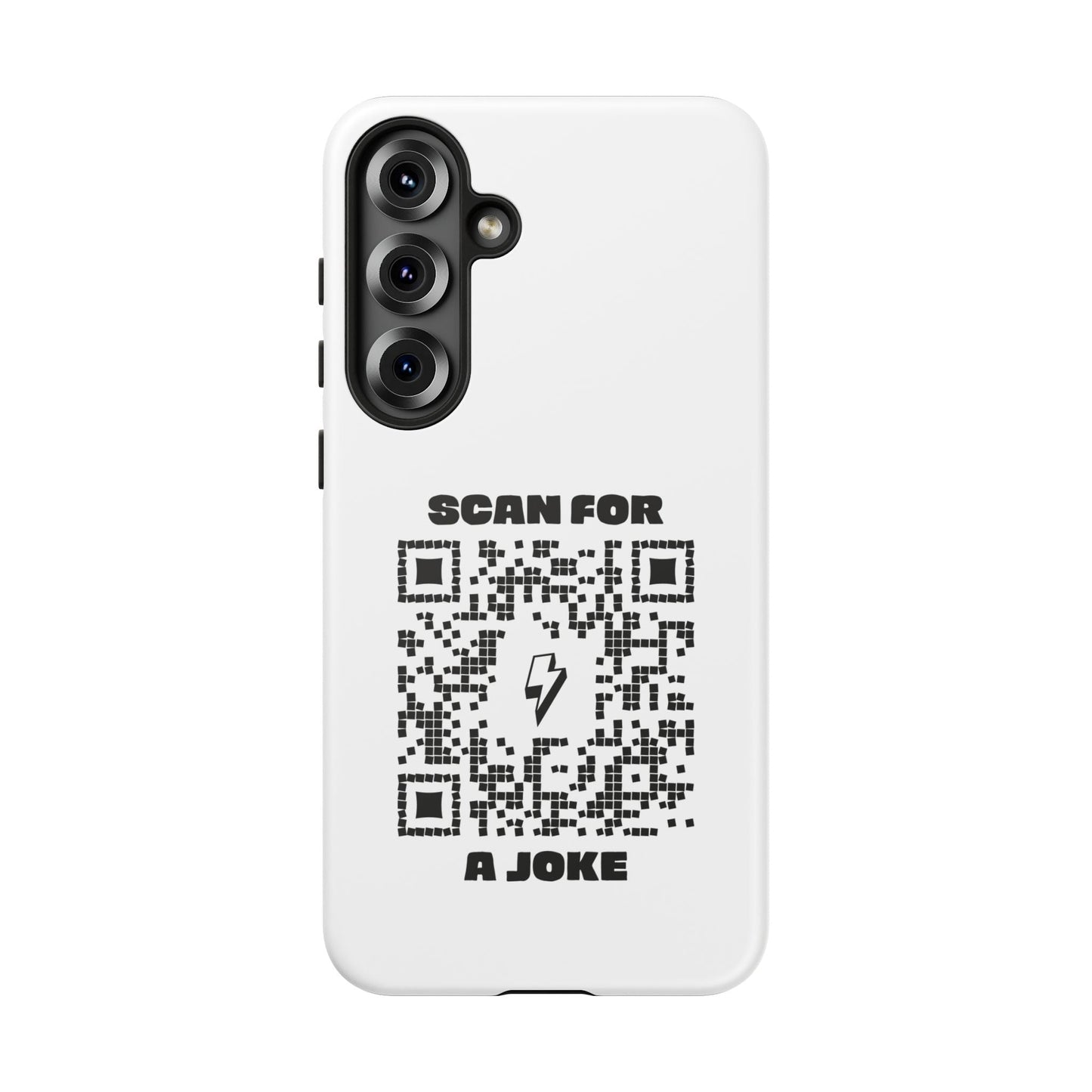 Fun – Tough Case – White – Scan for a Joke - QR NATION