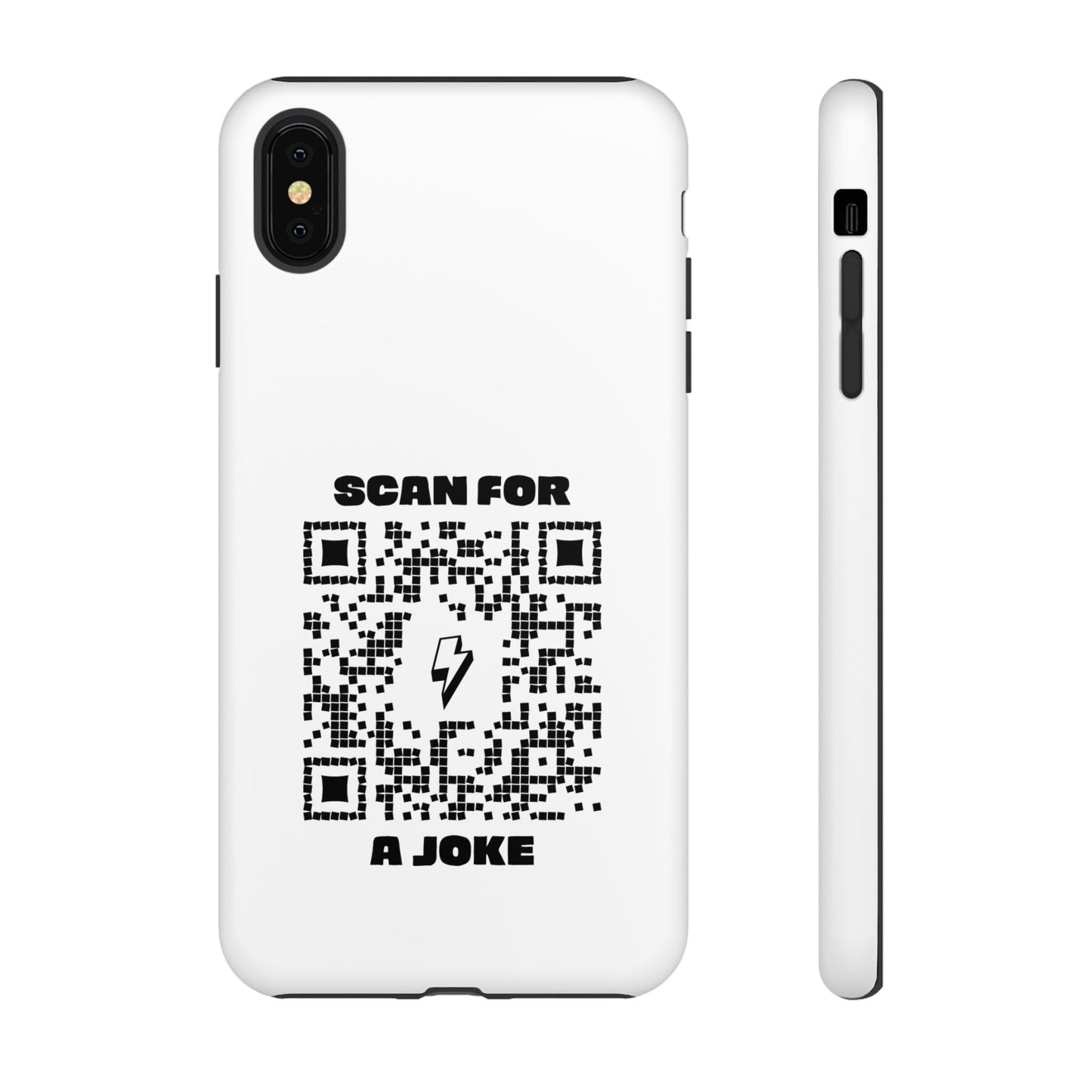 Fun – Tough Case – White – Scan for a Joke - QR NATION