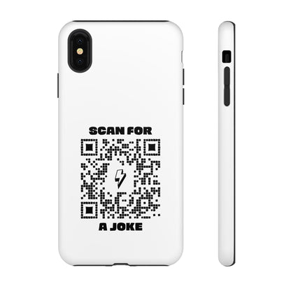 Fun – Tough Case – White – Scan for a Joke - QR NATION