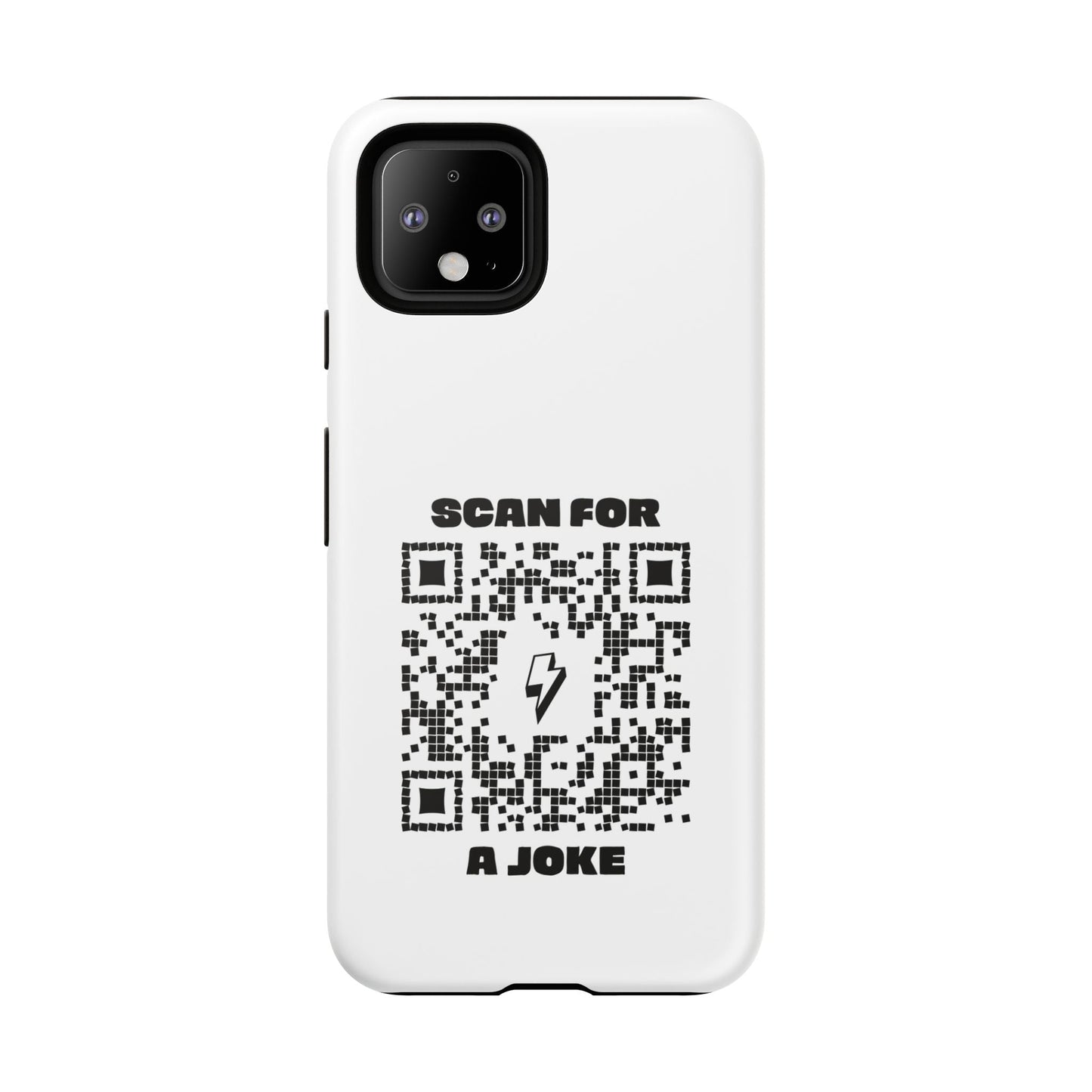 Fun – Tough Case – White – Scan for a Joke - QR NATION
