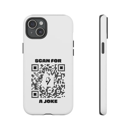 Fun – Tough Case – White – Scan for a Joke - QR NATION