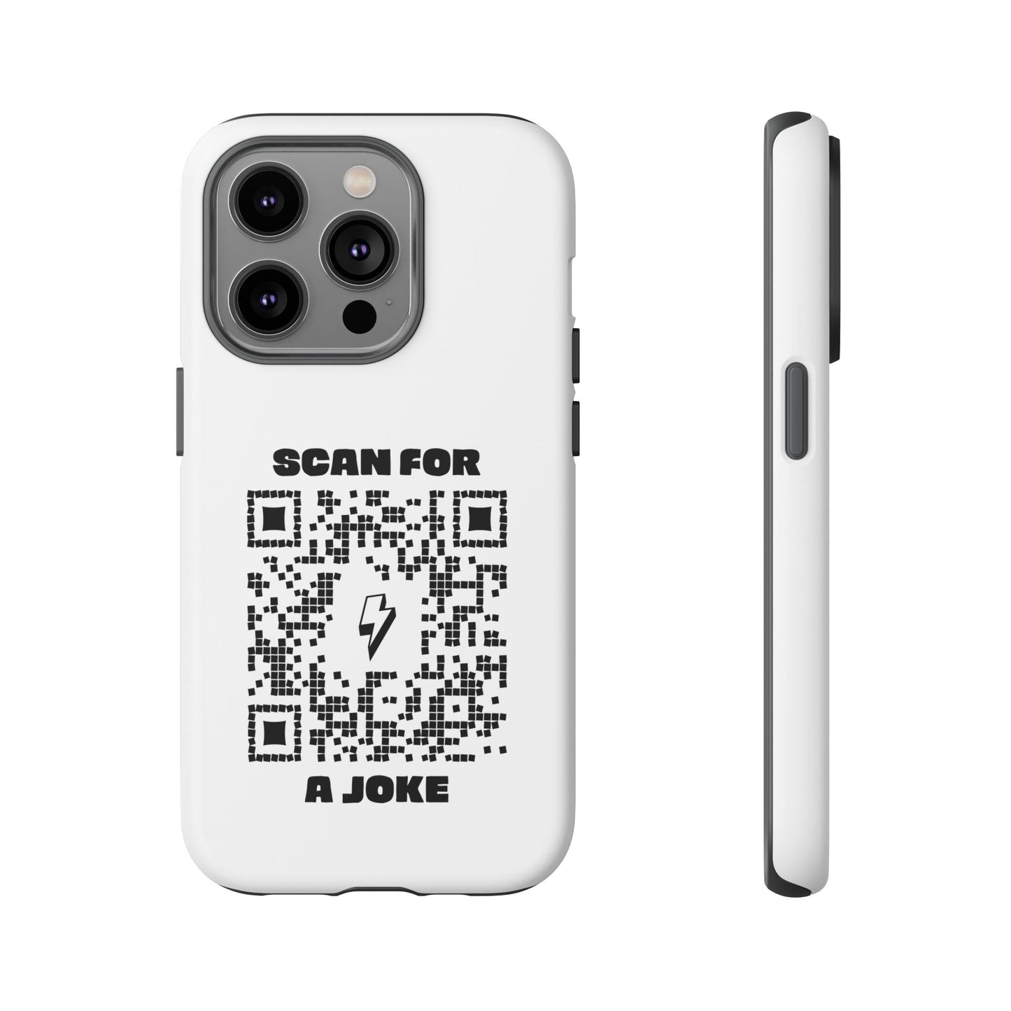 Fun – Tough Case – White – Scan for a Joke - QR NATION