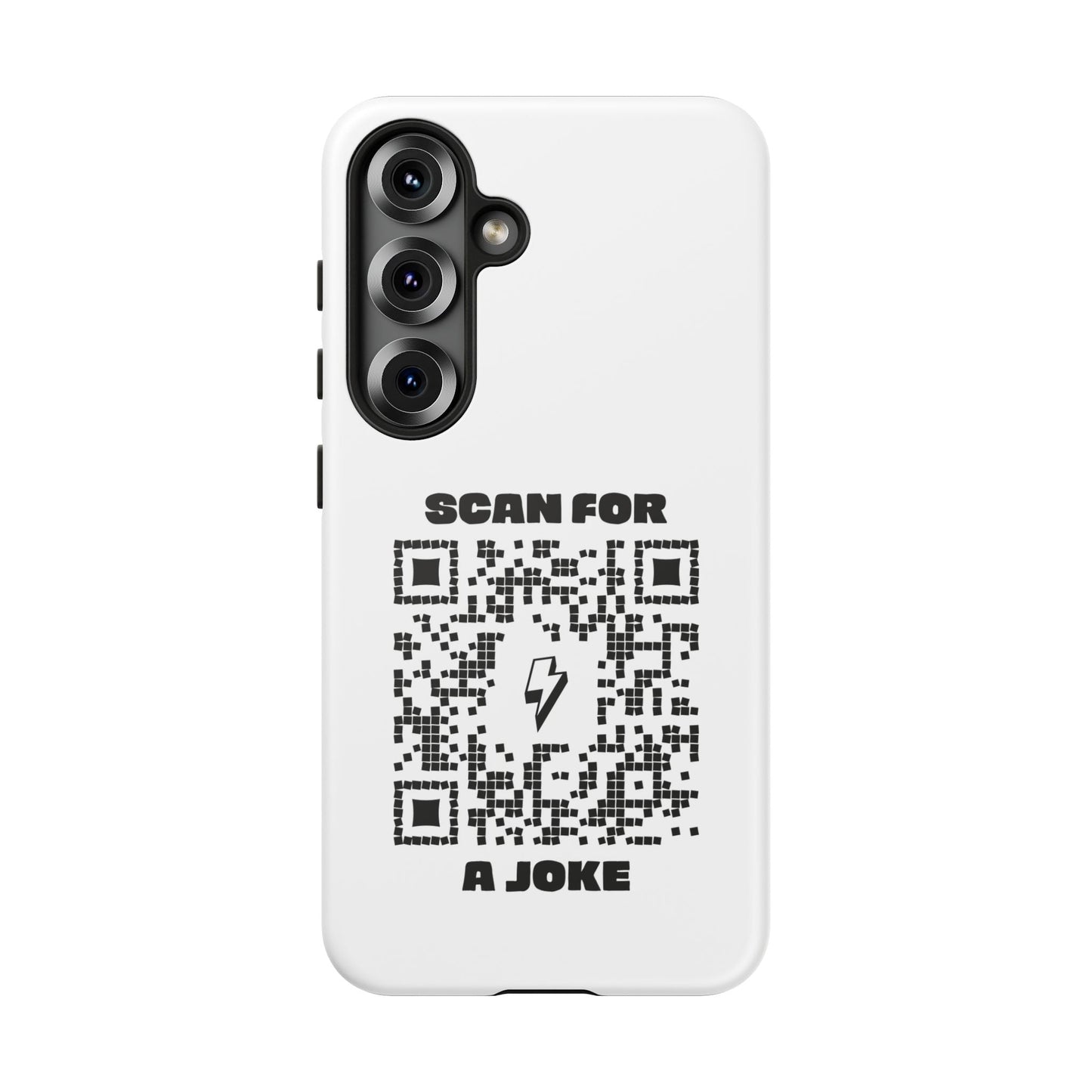 Fun – Tough Case – White – Scan for a Joke - QR NATION