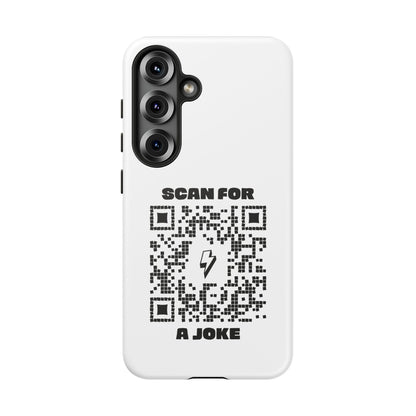 Fun – Tough Case – White – Scan for a Joke - QR NATION