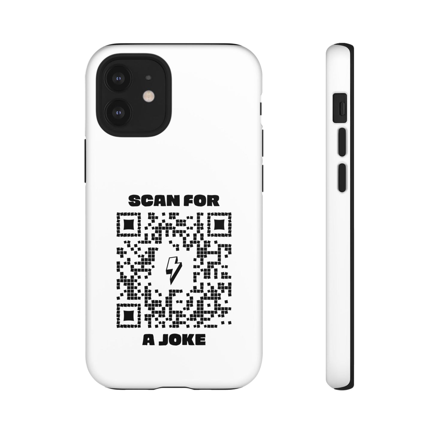 Fun – Tough Case – White – Scan for a Joke - QR NATION