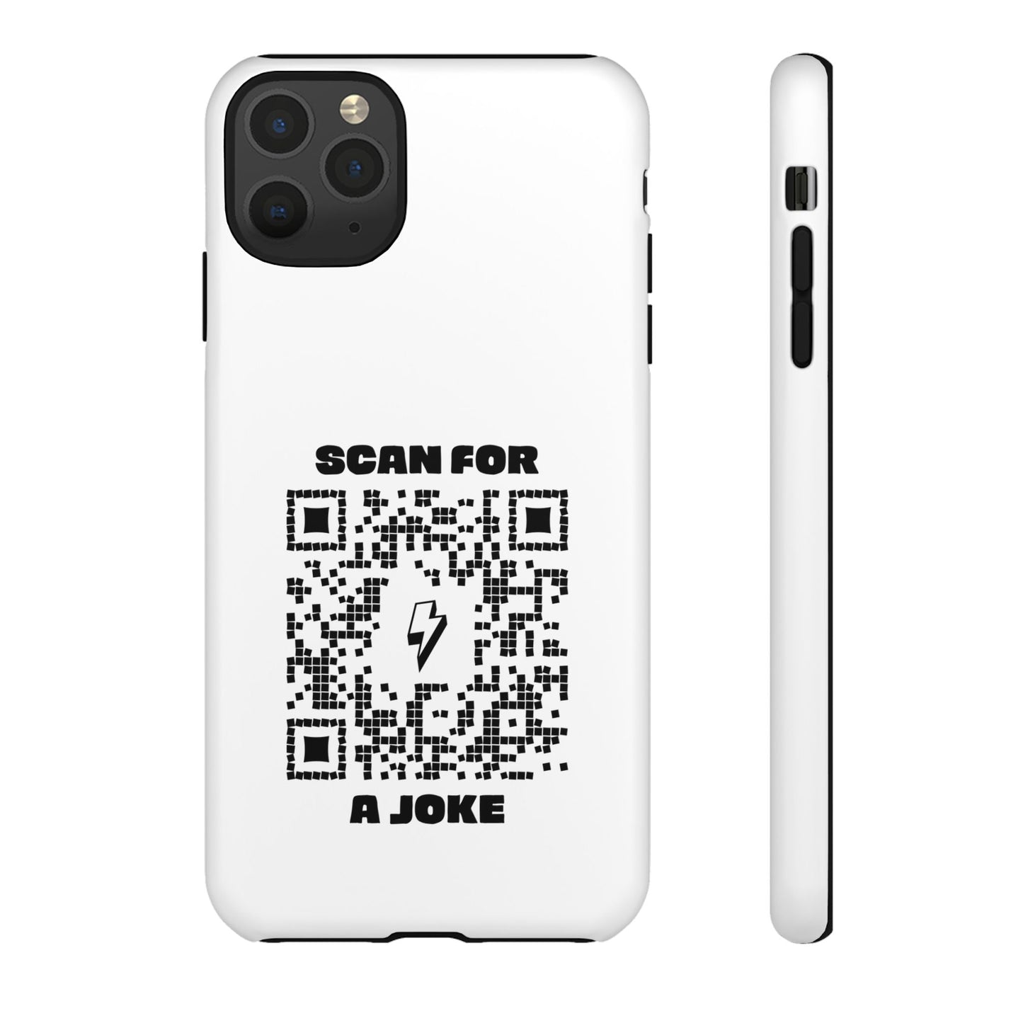 Fun – Tough Case – White – Scan for a Joke - QR NATION