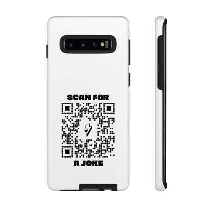 Fun – Tough Case – White – Scan for a Joke - QR NATION