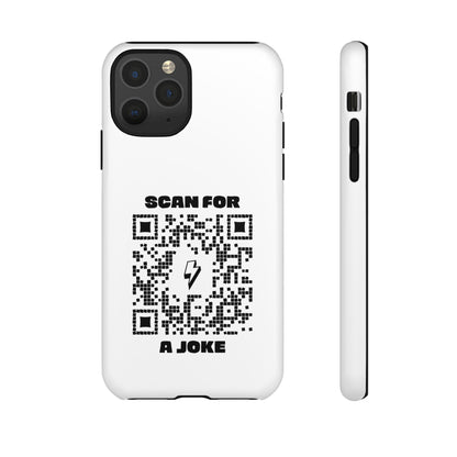 Fun – Tough Case – White – Scan for a Joke - QR NATION