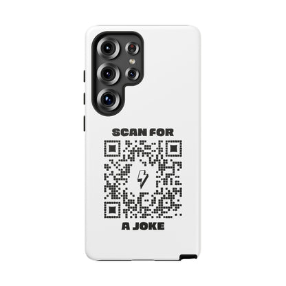 Fun – Tough Case – White – Scan for a Joke - QR NATION