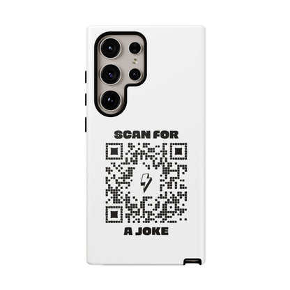 Fun – Tough Case – White – Scan for a Joke - QR NATION