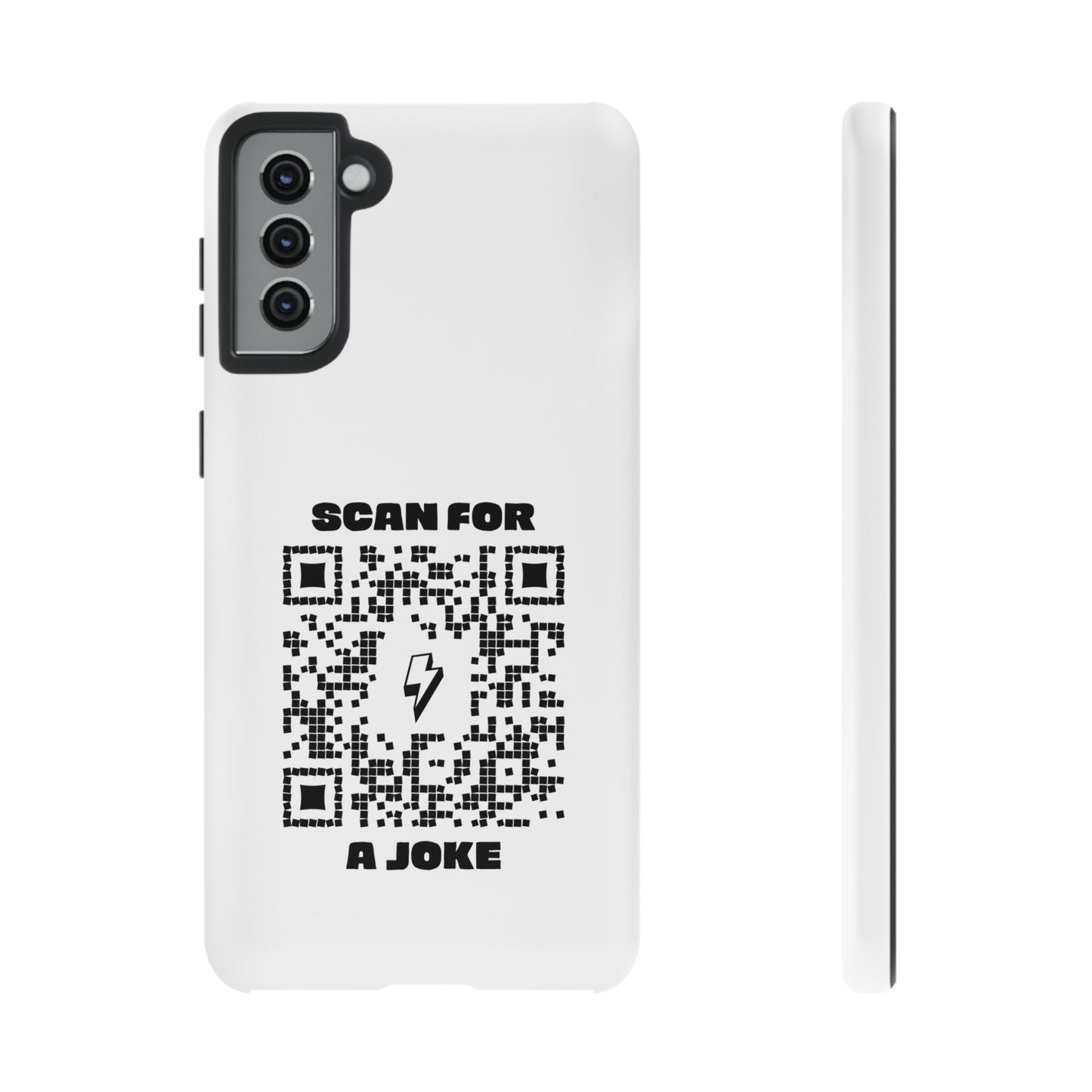 Fun – Tough Case – White – Scan for a Joke - QR NATION