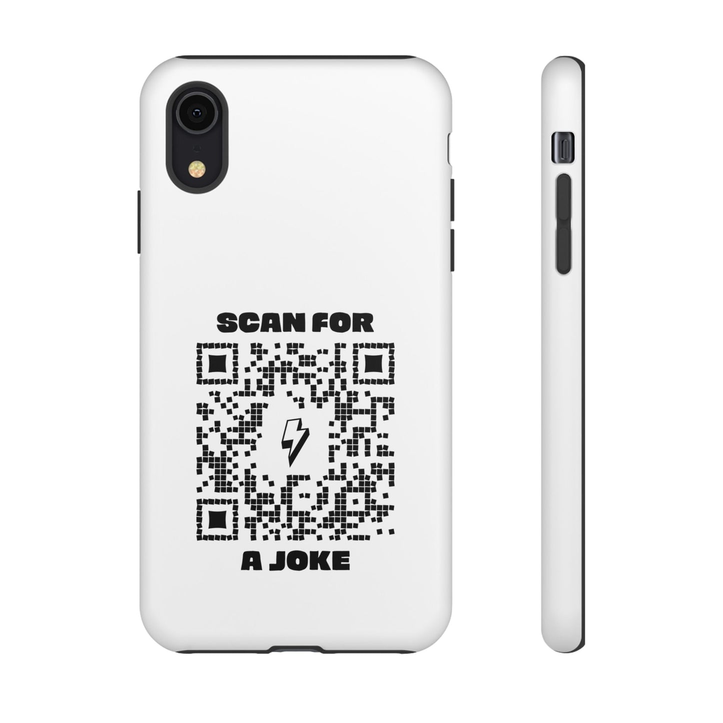 Fun – Tough Case – White – Scan for a Joke - QR NATION