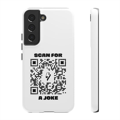 Fun – Tough Case – White – Scan for a Joke - QR NATION