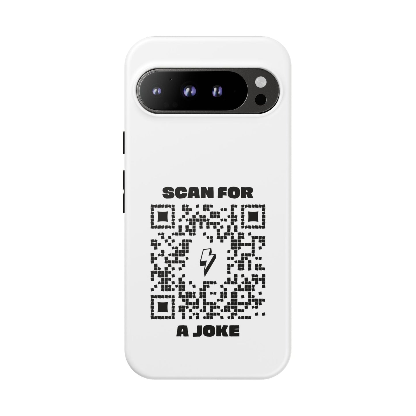 Fun – Tough Case – White – Scan for a Joke - QR NATION