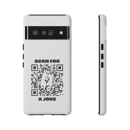 Fun – Tough Case – White – Scan for a Joke - QR NATION