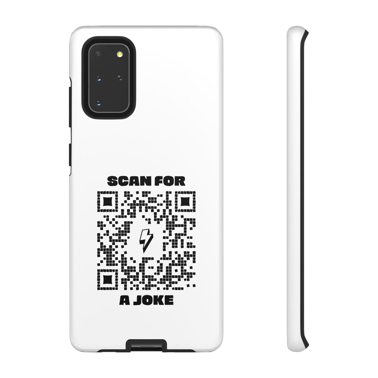 Fun – Tough Case – White – Scan for a Joke - QR NATION