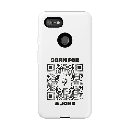 Fun – Tough Case – White – Scan for a Joke - QR NATION