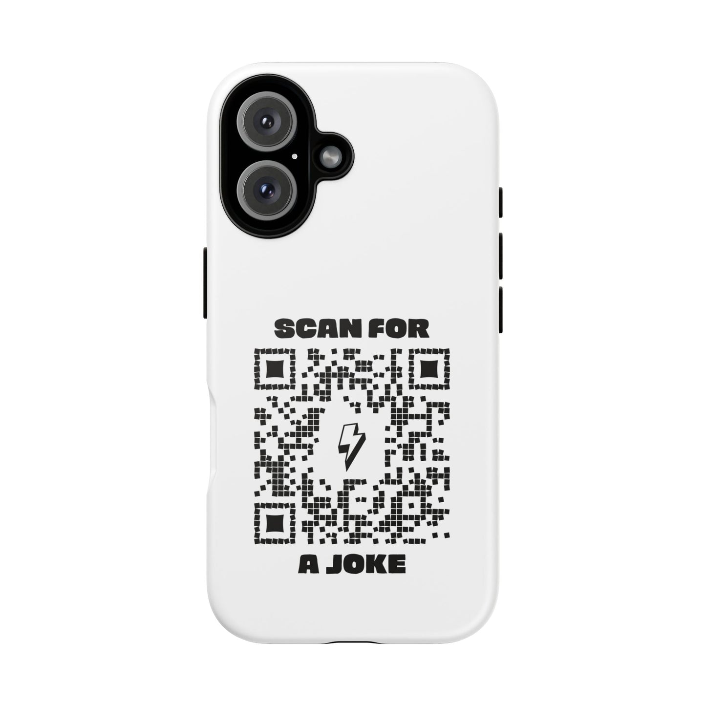Fun – Tough Case – White – Scan for a Joke - QR NATION