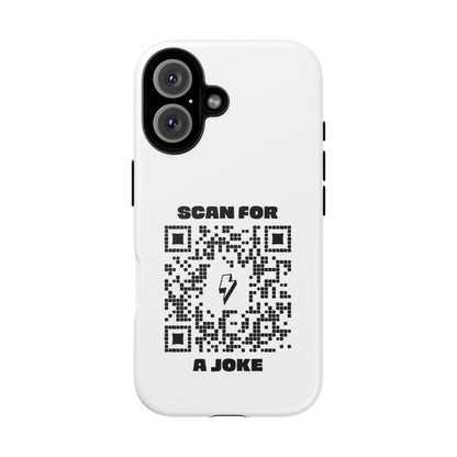 Fun – Tough Case – White – Scan for a Joke - QR NATION