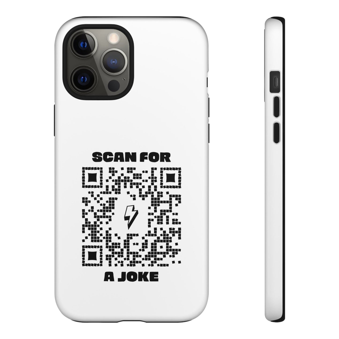 Fun – Tough Case – White – Scan for a Joke - QR NATION