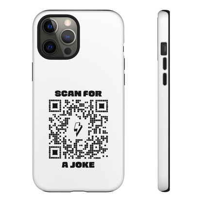 Fun – Tough Case – White – Scan for a Joke - QR NATION