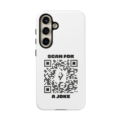 Fun – Tough Case – White – Scan for a Joke - QR NATION