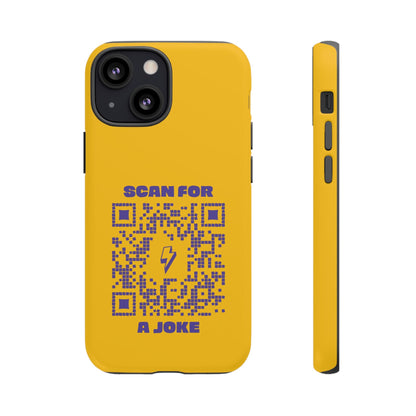 Fun – Tough Case – Yellow – Scan for a Joke - QR NATION